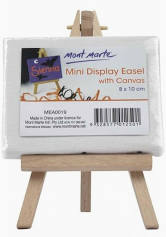 Mont Marte Mini Display Easel with Canvas 8 x 10cm