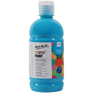 Mont Marte Poster Paint 500ml - Cerulean Blue
